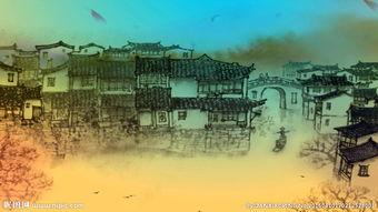 江南烟雨视频素材,水墨画卷中的诗意时光